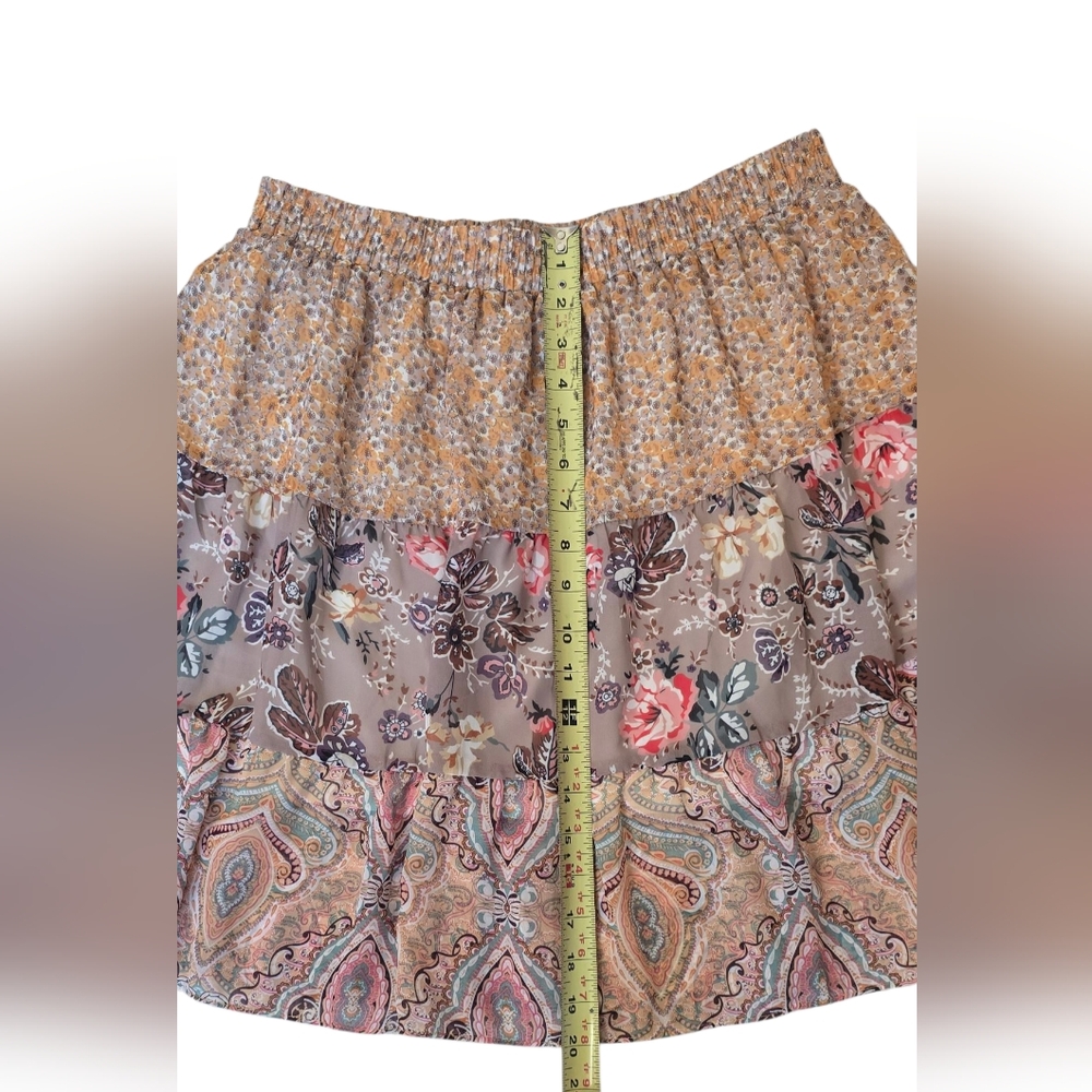 Umgee Tiered Skirt Size L - Picture 7 of 8